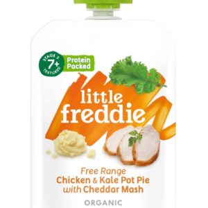 Little Freddie Organic Baby Food Stage 2 (from 7 months) Free Range Chicken and Kale Pot Pie with Cheddar Mash (6x130g pouches)
