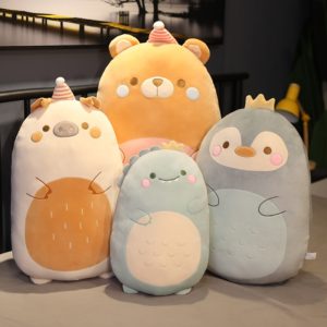 45CM Soft Penguin Pig Bear Dinosaur Plush Pillow Toys Animal Stuffed Appease Playmate Doll Kids Girls Birthday Christmas Gifts