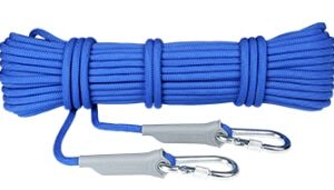 XINDA 10M Professional Rock Climbing Cord Outdoor Hiking Accessories Rope 9.5mm Diameter 2600lbs High Strength Cord Safety Rope - Blue-20meter